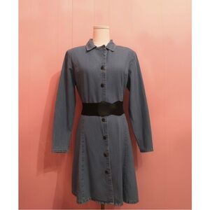 COBRA Denim Button-Up Dress
